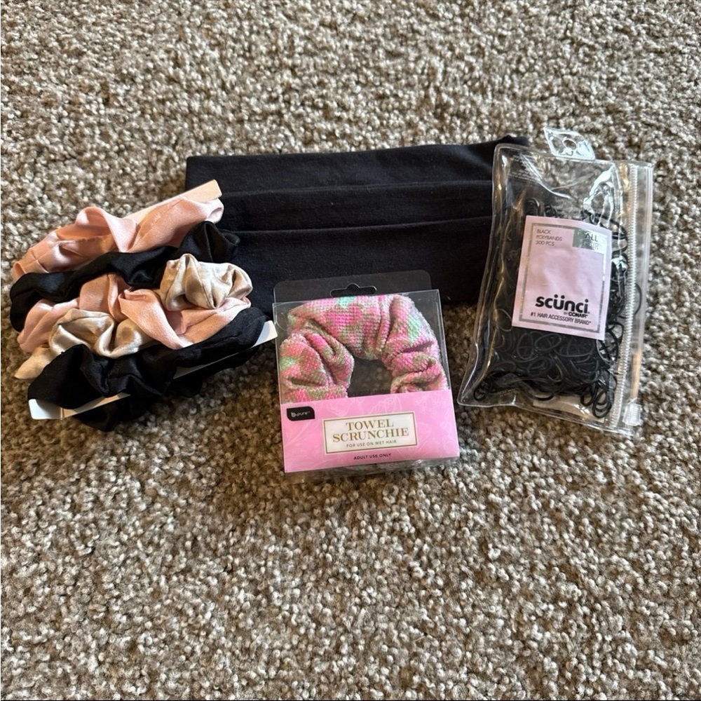 Scunci Hair Accessory Collection with Scrunchies and Headband